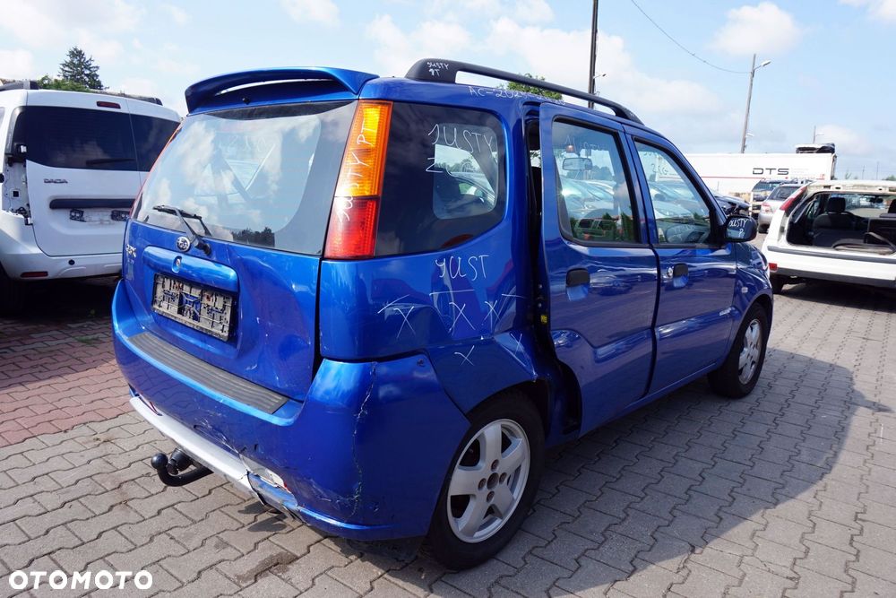 SUBARU JUSTY III G3X 2006 ZCG 1.3 16V M13A 94KM 4WD NIEBIESKI na części - 5