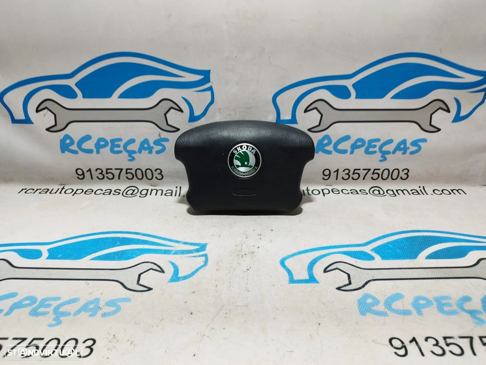 AIRBAG VOLANTE GUIADOR SKODA SUPERB I 1 MK1 3U4 1U0880201A 1U0880201 132905000 001RM06FP43H - 6