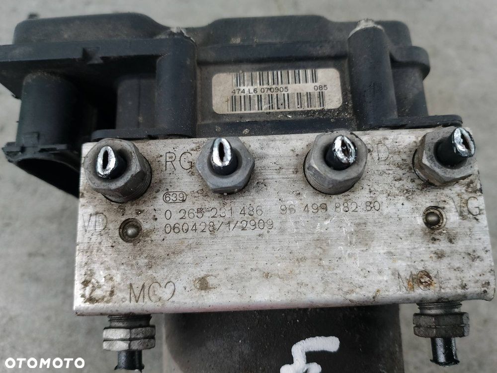 POMPA ABS CITROEN C4 I 9649988280 0265231486  0265800395  BOSCH 1.6 HDI - 5