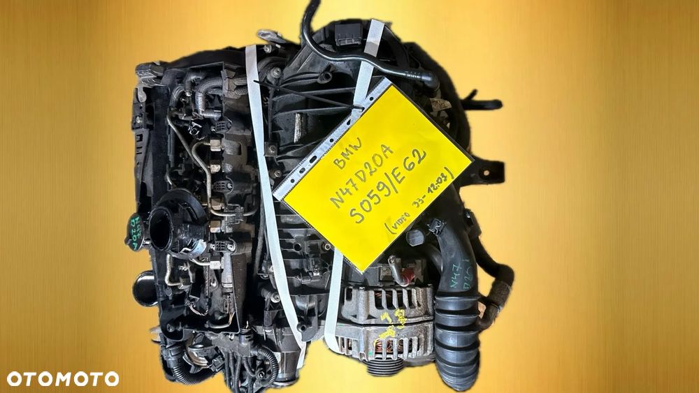 Bmw N47D20A 2.0 diesel silnik kompletny z pełnym osprzętem gotowy do montażu VIDEO PRACY SILNIKA - WHATSAPP LUB LINK W OPISIE - 2
