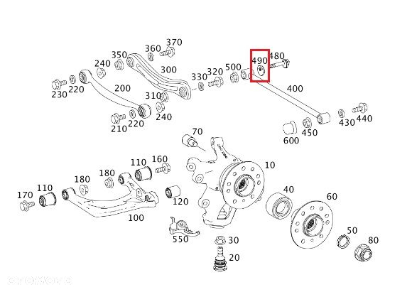 MERCEDES WIELE MODELI Podkladka sruby ORYGINAL - 2