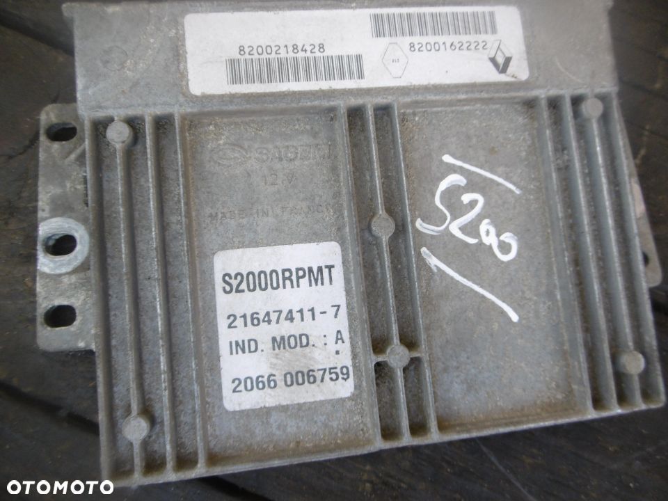 komputer sterownik Vel SATIS 8200218428 21647411-7 - 2