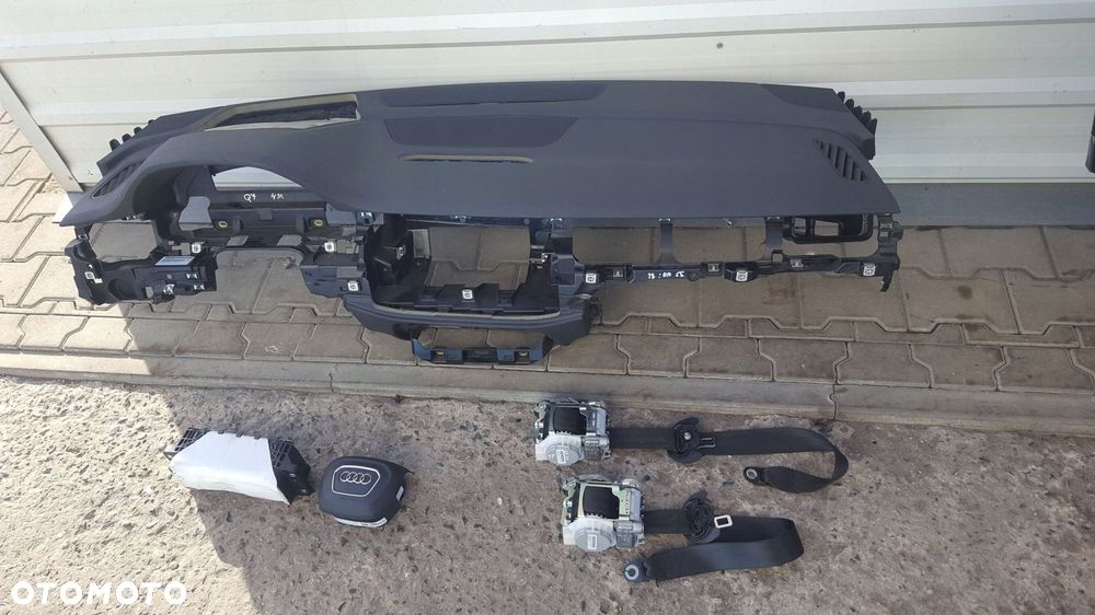 AUDI Q7 4M 2015r DESKA ROZDZIELCZA KONSOLA PODUSZKI AIRBAG PASY HEADUP ORGI - 1