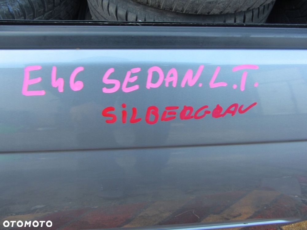 drzwi lewy tył bmw e46 sedan kombi silbergrau - 2