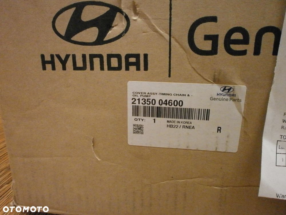 Pokrywa łańcucha rozrządu HYUNDAI i10 nr kat. 2135004600 - 3