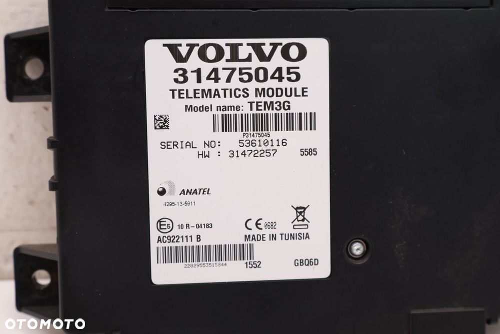VOLVO XC90 II MODUŁ STEROWNIK TELEFONU TELEMATIC 31475045 - 2