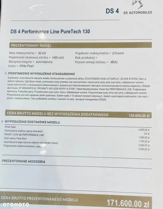 DS Automobiles DS 4 1.2 PureTech Performance Line + - 10