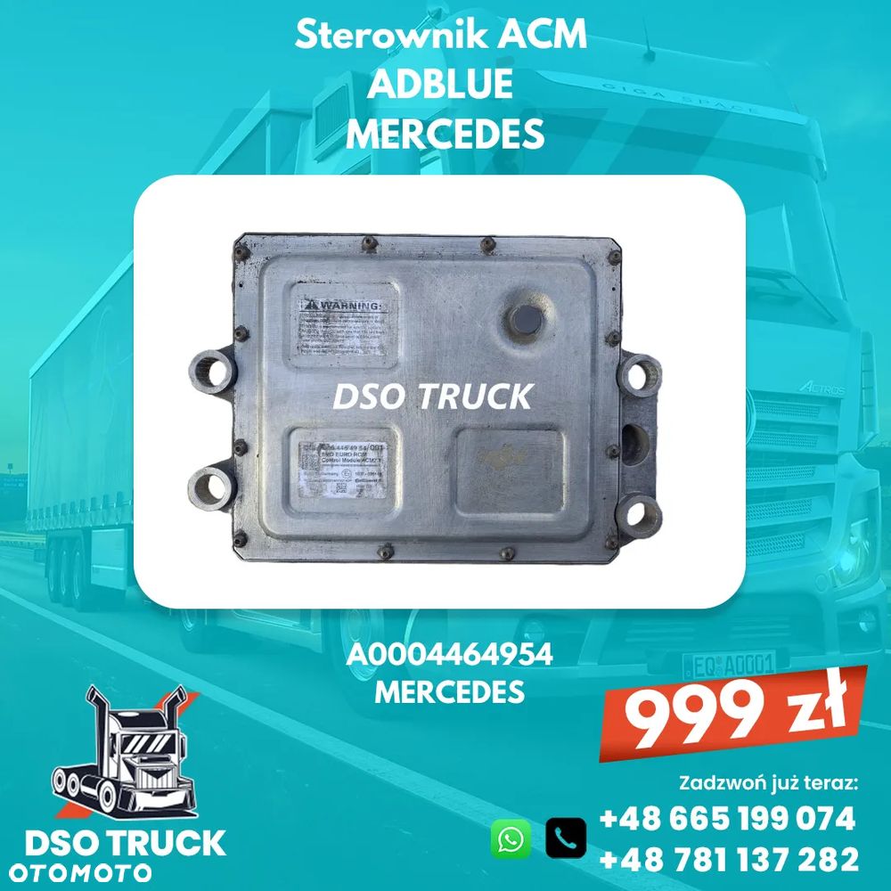 A0004464954 Sterownik ACM adblue Mercedes MP ACTROS AXOR ATEGO - 1