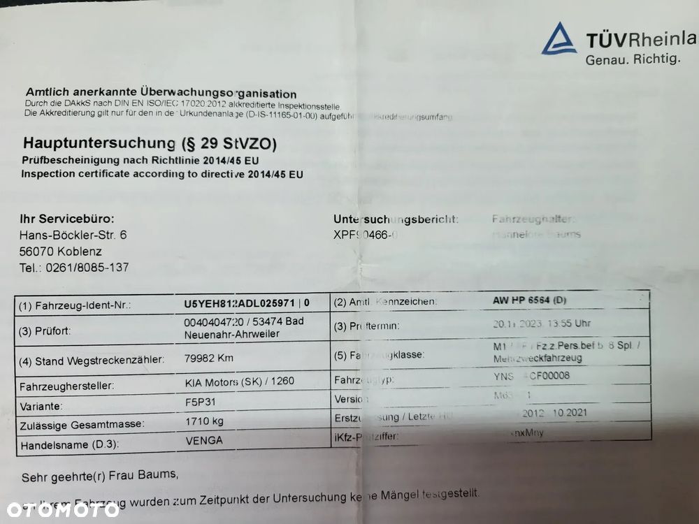 Kia Venga 1.6 CVVT ISG Spirit - 25