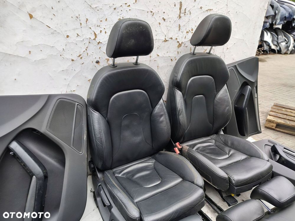 FOTEL FOTELE KANAPA BOCZKI CZARNA SKÓRA GRZANE AUDI A4 B8 SEDAN - 14