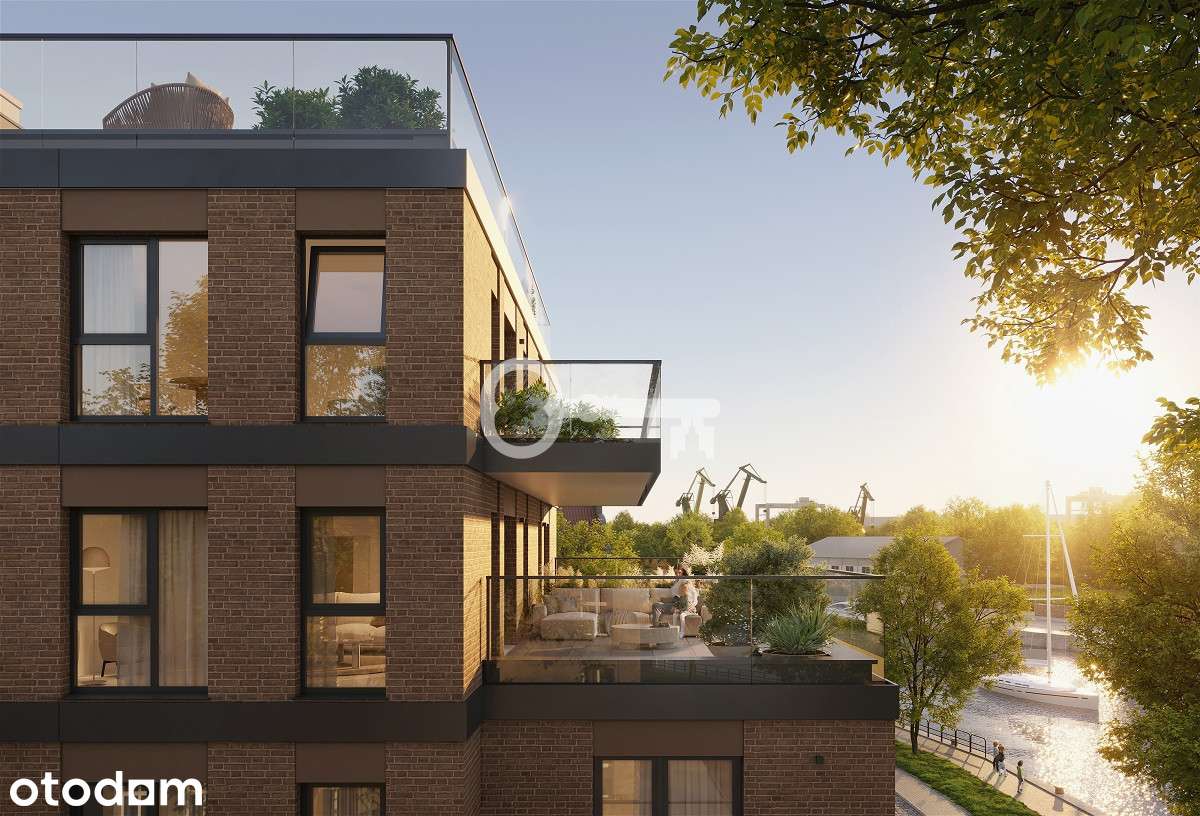 Apartament z frontowym widokiem na Motławę