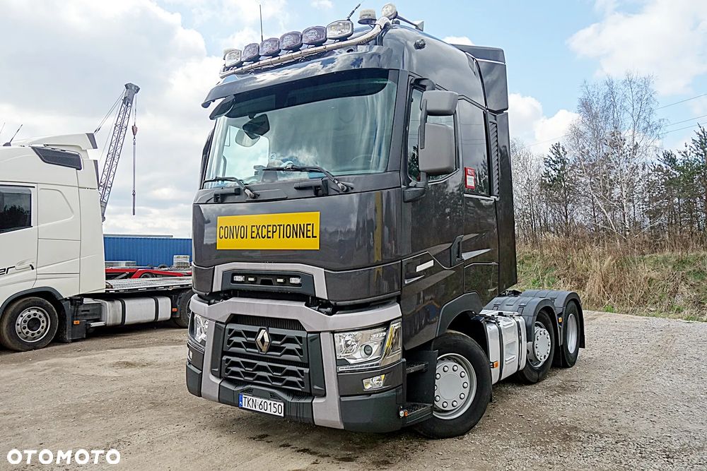 Renault GAMA T520 PUSCHER DMC 70T OŚ SKRĘTNA PODNOSZONA WYSOKA KABINA ALUFELGI KLIMA POSTOJOWA - 7