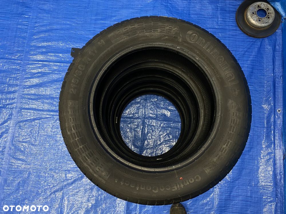 OPONA 17 OPONY LETNIE LATO KOMPLET OPON 4SZT CONTINENTAL CONTI ECOCONTACT 5 215/60R17 96H BIEŻNIK 7,0mm 2018 - 6
