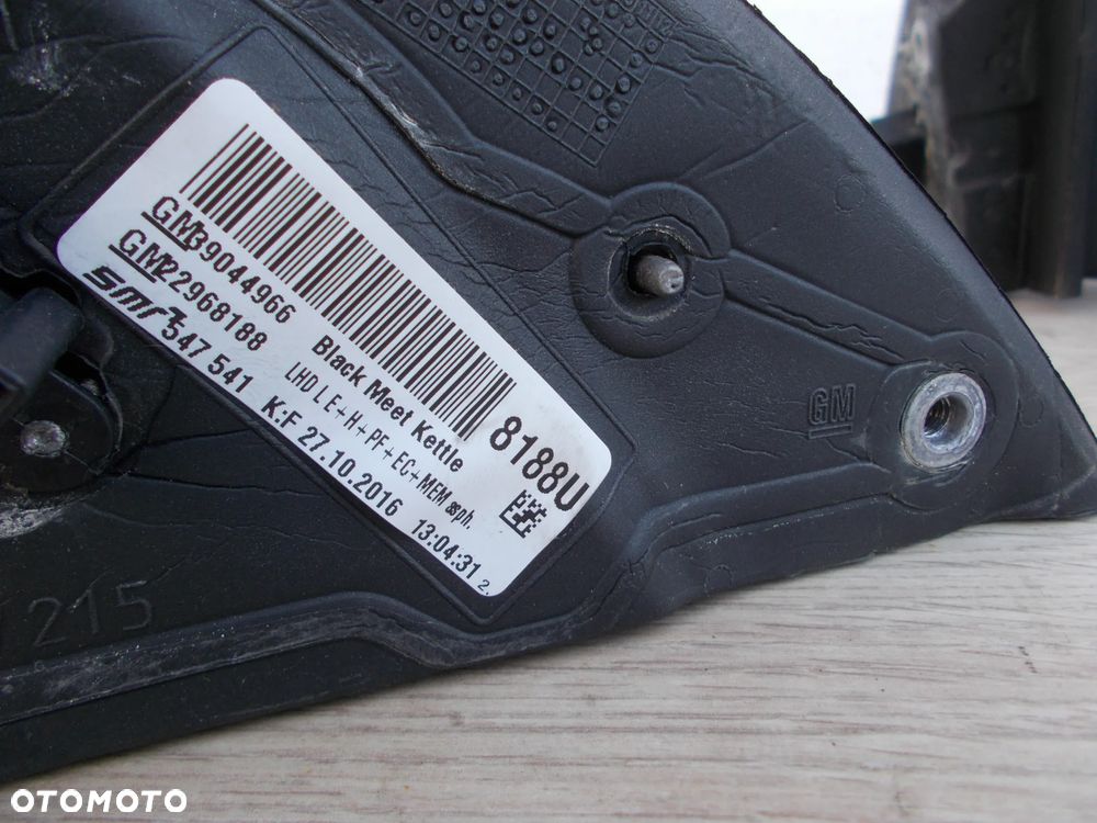 OPEL INSIGNIA A LIFT LUSTERKO PRAWE 13 PIN EU Z22Y - 3