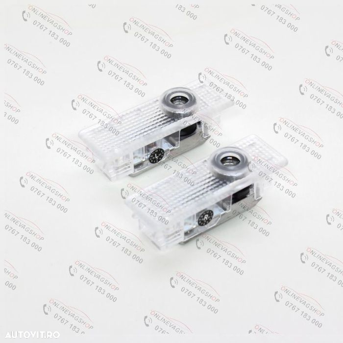 Set 2 lampi dedicate cu logo Mini pentru portiere Mini Cooper One - 2
