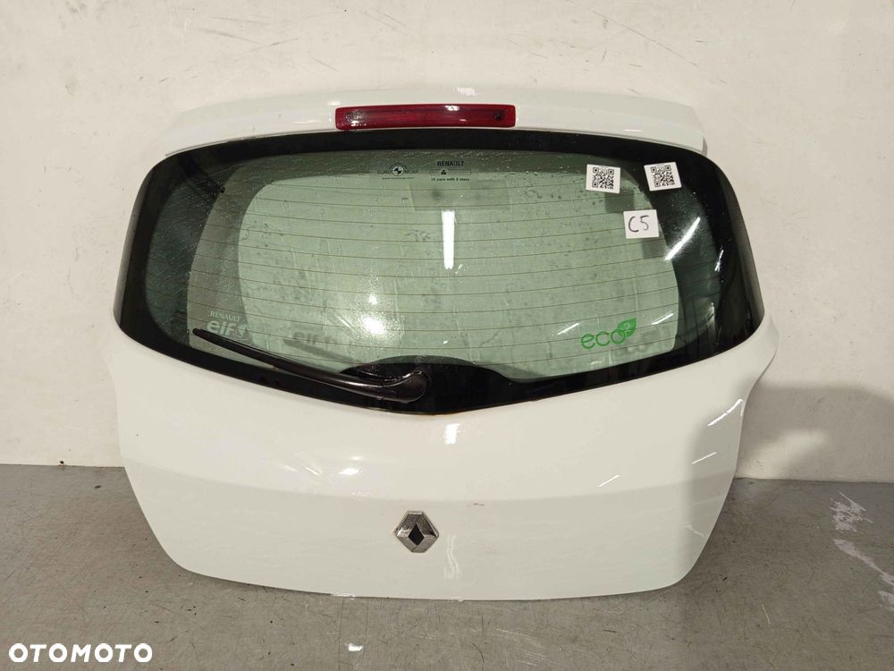 + KLAPA TYŁ TYLNA BAGAŻNIKA RENAULT CLIO III 3 OV369 BIAŁA - 1
