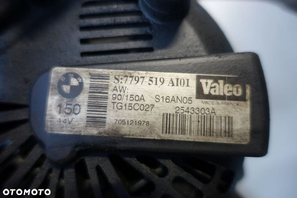 ALTERNATOR BMW E90 E91 2.0 D 150A 7797519 - 3