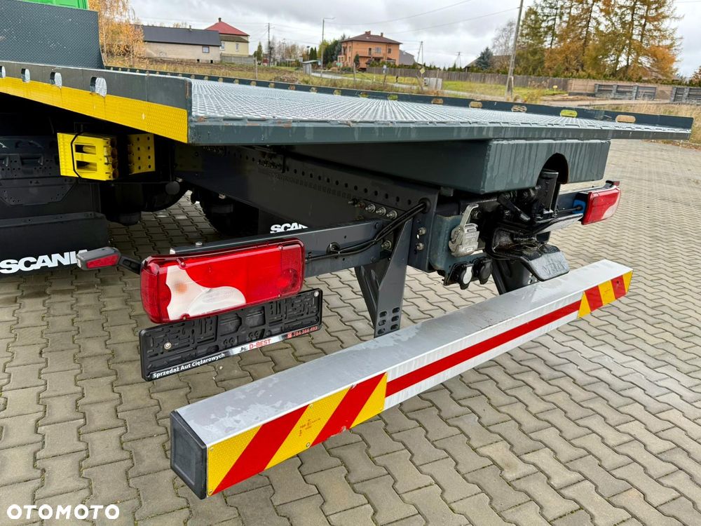 Scania P320 / PLATFORMA / NOWY / 5 TYŚ KM / SYPIALKA / 2023 ROK / CAŁA NA PODUSZKACH / 7.7 M DŁUGOŚCI / LAWETA / DO PRZEWOZU MASZYN ROLNICZYCH ITP - 20