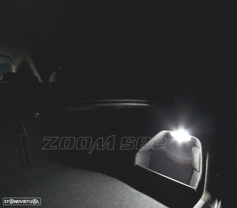 KIT COMPLETO 14 LAMPADAS LED INTERIOR PARA SKODA FABIA 1 MK1 MKI BERLINA SEDAN 99-07 - 2