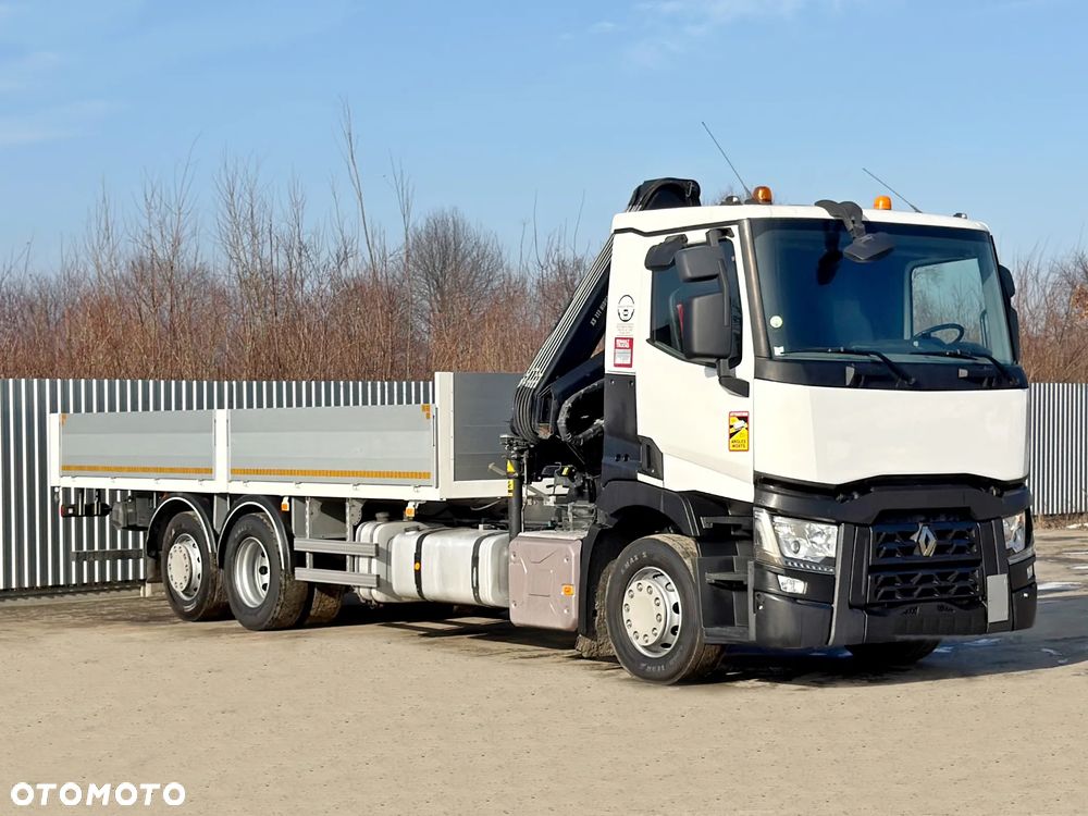 Renault T 380 * SKRZYNIA 6,75 m * HIAB 111 B - 2 HIDUO + PILOT * STAN BDB - 3