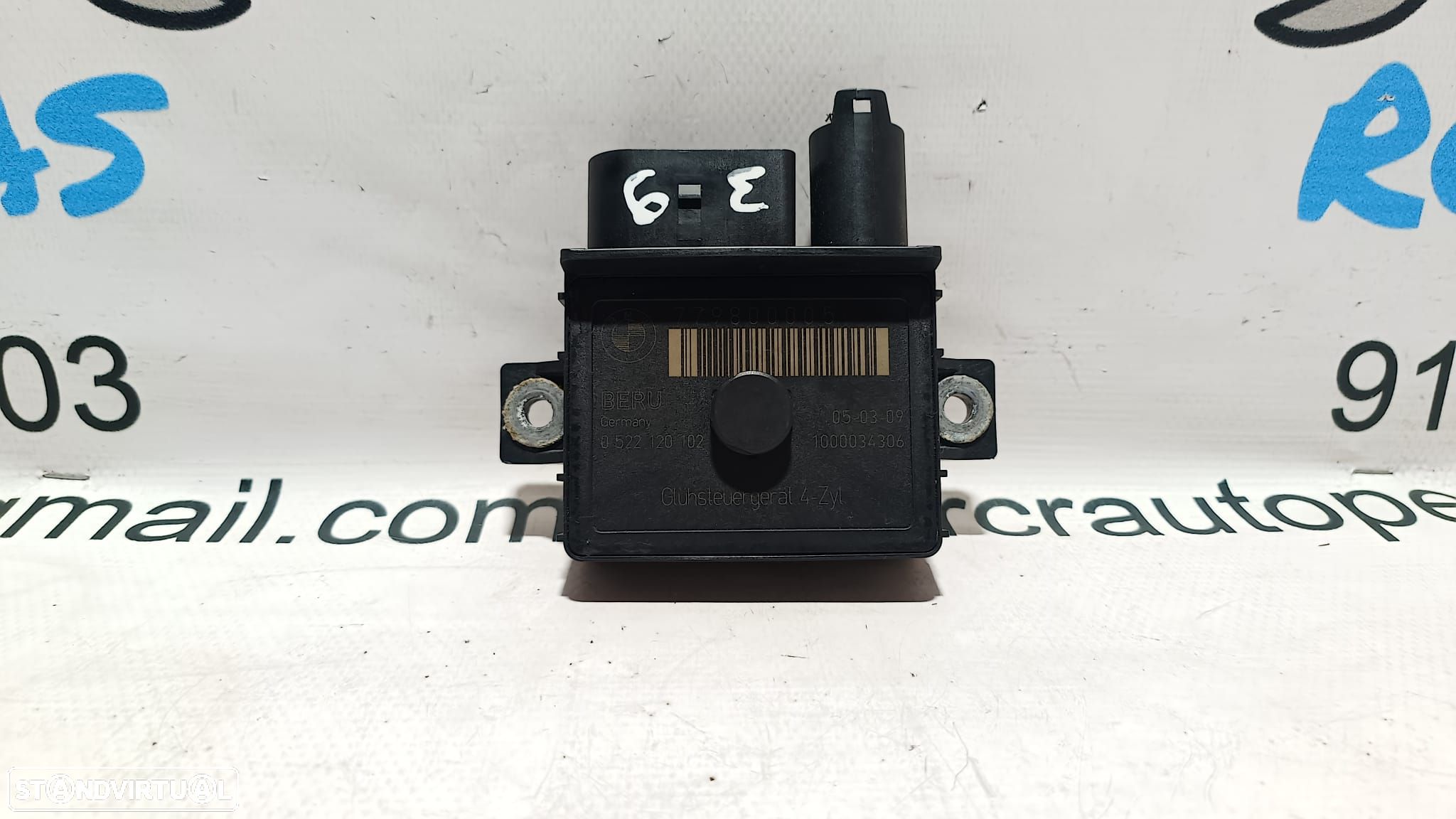 CENTRALINA MODULO AQUECIMENTO TEMPORIZADOR VELAS INCANDESCENTES BMW SERIE 1 E87 0522120102 779800005 E81 E82 E87 LCI E88 SERIE3 E90 E90 LCI E91 E91 LCI E92 E93 - 1