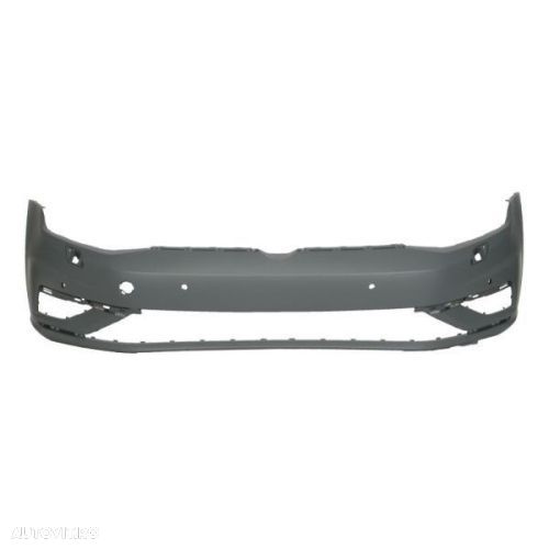 Bara fata VW Golf 7 (5k), 2017-, Model Gti, cu gauri pentru Senzori de parcare (PDC), cu locas pt spalator; grunduit, 5G0807217EDGRU, Aftermarket - 1