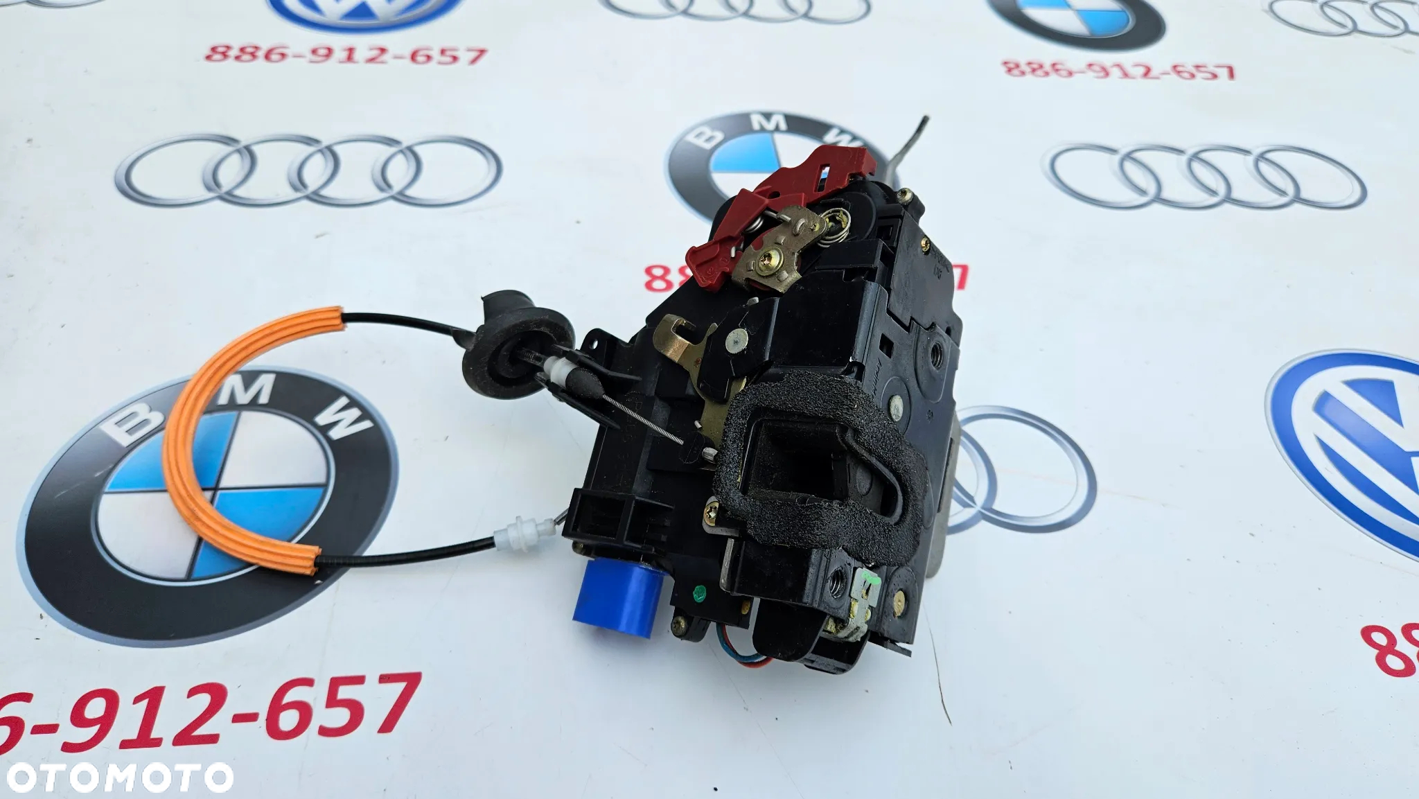 Audi A8 D3 Kompletny zamek drzwi przód prawy Zamek drzwi przednich prawych 4E1837016 EUROPA 7 PIN - 5