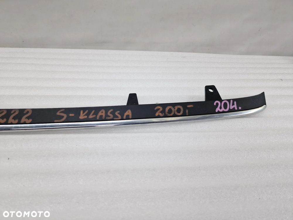 MERCEDES W222 S-KLASSA LISTWA / CHROM ZDERZAKA PRZEDNIEGO PRZÓD , NR A2228800108 , NR AUKCJI K204 - 5