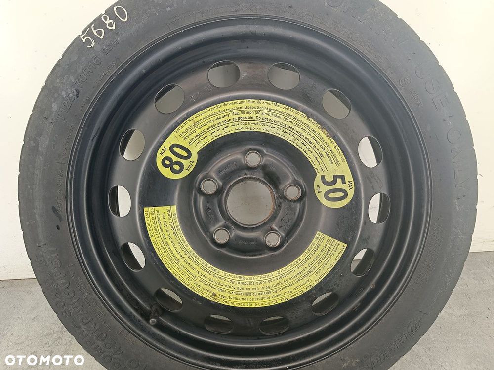 KOŁO DOJAZDOWE 16'' SEAT LEON II 1K0601027S  2160927 - 4