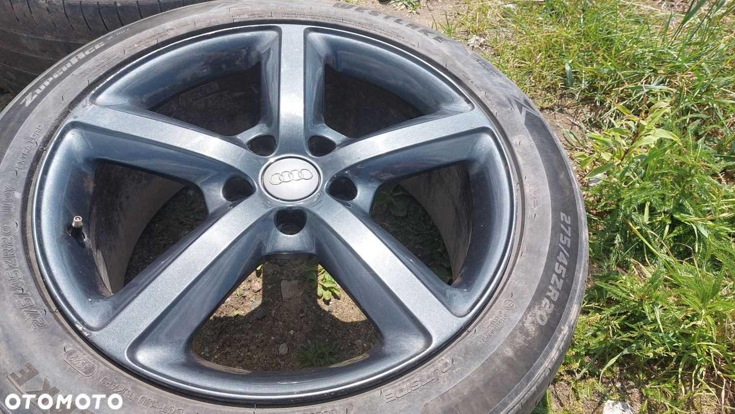 FELGI ALUMINIOWE ALUFELGI AUDI Q7 4L 4L0601025H KOMPLET 9J 5X130 20 CALI - 3