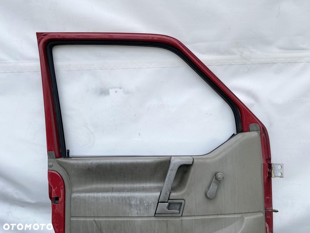 VW TRANSPORTER T4 96- DRZWI PRZEDNIE LEWE LEWY PRZÓD BORDO/CZERWONE ORYG. - 6