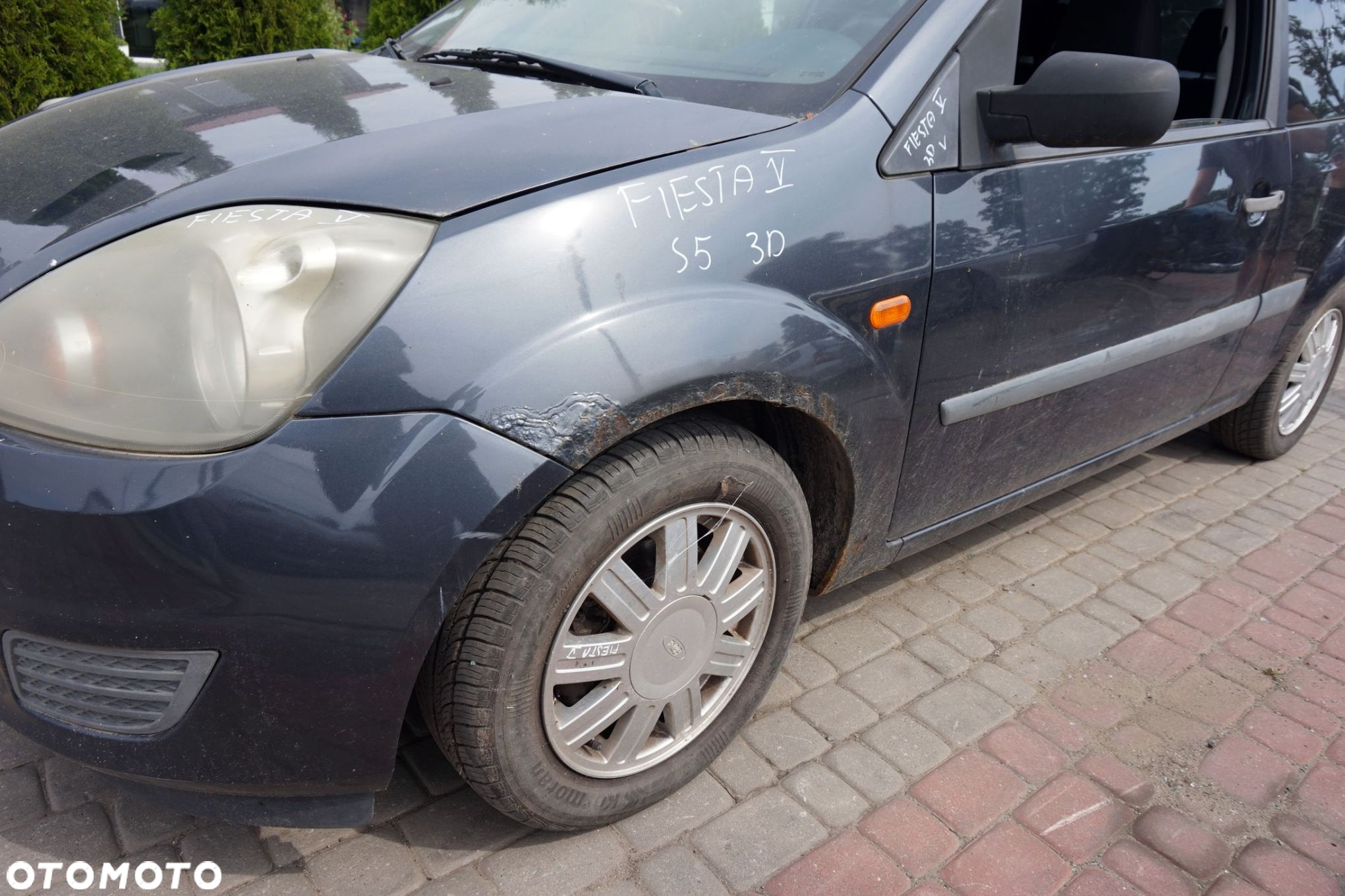 MASKA ZDERZAK BŁOTNIKI LAMPY FIESTA V MK5 LIFT S5  FORD 2005-2008 SZARY SEA GREY PRZÓD KOMPLETNY - 22