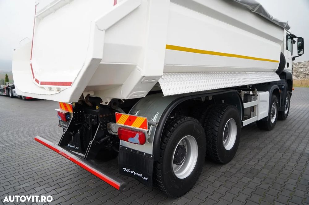 MAN TGS 41.460 / 8X6 / BASCULATOR SPATE / MANUAL / KH-KIPPER / NAVI / ANVELOPE 100% - 17