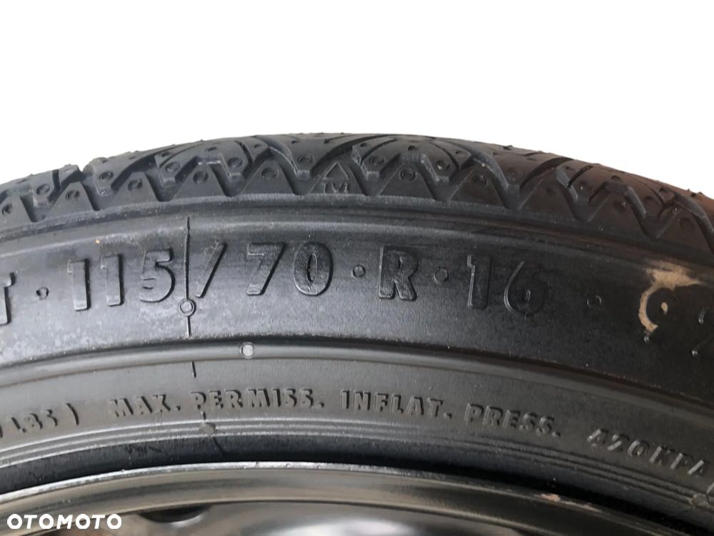 Koło Zapasowe Dojazdowe 115/70 R16 5x105 56.6MM Opel Astra J K - Gwarancja Wysyłka - 4