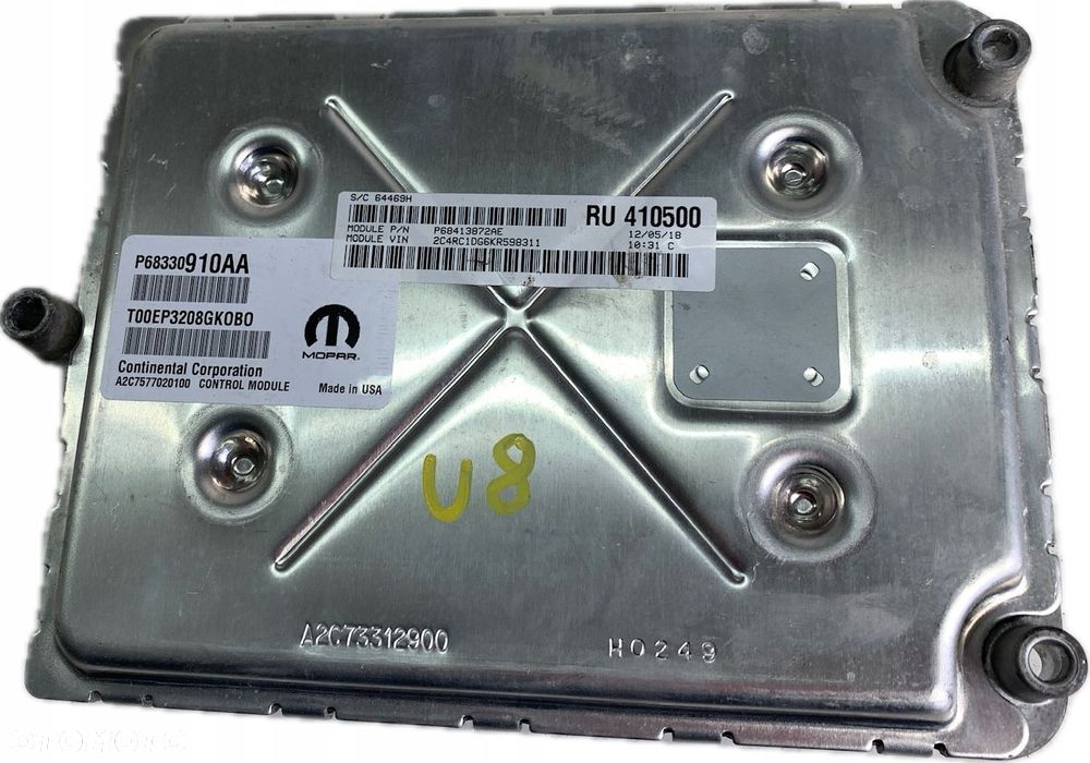 U8 CHRYSLER PACIFICA II 16- KOMPUTER STEROWNIK SILNIKA 68330910AA - 2