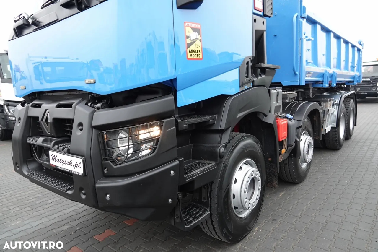Renault K 460 / 8x4 / BASCULANTE / HIDROBOARD / BORDMATIC / EURO 6 - 14