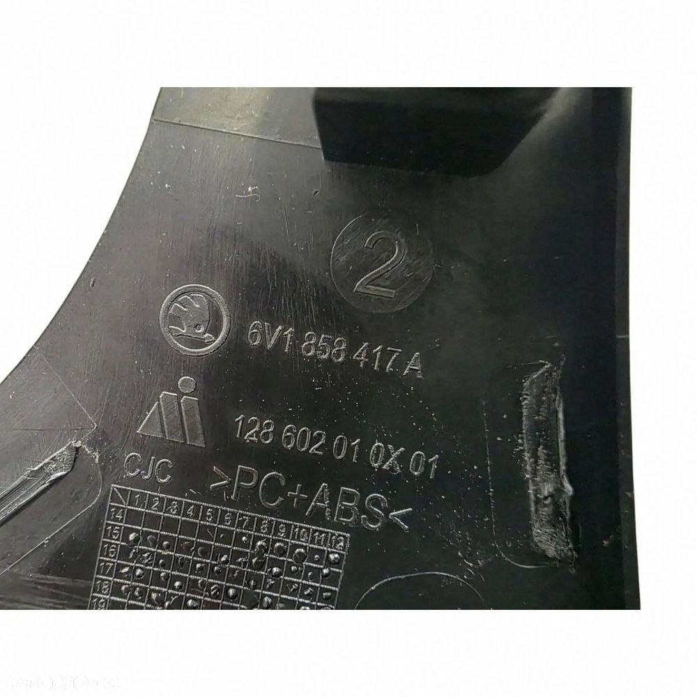 DEKOR DESKI ROZDZIELCZEJ KOMPLET SKODA FABIA III MK3 6V1858417A 6V1858418A - 7