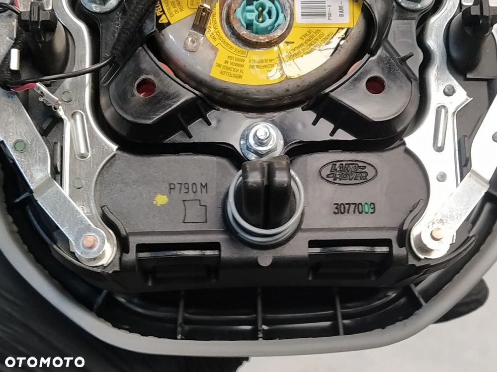 RANGE ROVER VOGUE L405 SPORT L494 AIRBAG PODUSZKA POWIETRZNA KIEROWCY SZARA SKÓRA ORYGINAŁ - 9