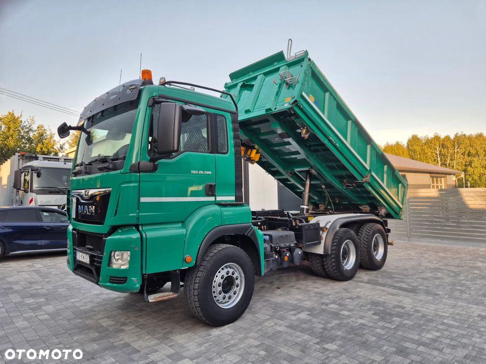 MAN TGS 26.500 6X4 Wywrotka Meiller-Kipper Bordmatic Hydroburta Resor Manual Euro6 Z Niemiec
