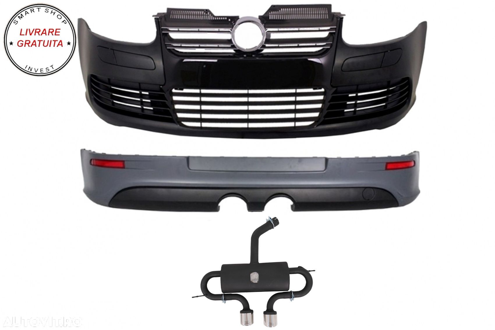 Pachet Complet VW Golf V 5 (2005-2007) R32 Design cu Sistem de Evacuare- livrare gratuita - 1