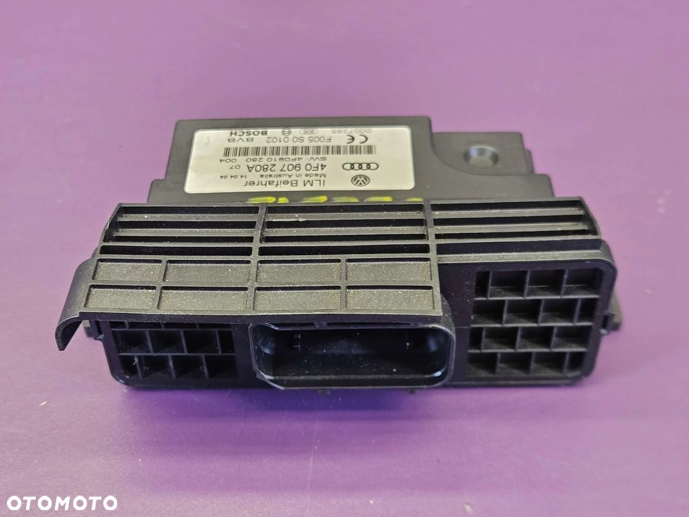 Moduł 4F0907280A 4F0910280 Sterownik Komputer ILM Zasilania Pradu Sieci Mocy Audi A6 C6 - 6