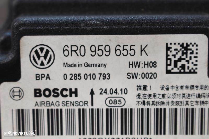 Centralina De Airbags Volkswagen Polo (6R1, 6C1)  0285010793 / 6R09596 - 4