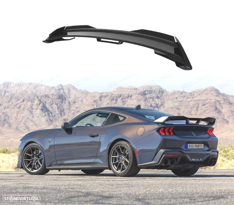 AILERON SPOILER FORD MUSTANG 24- PRETO BRILHANTE LOOK DARK HORSE - 1