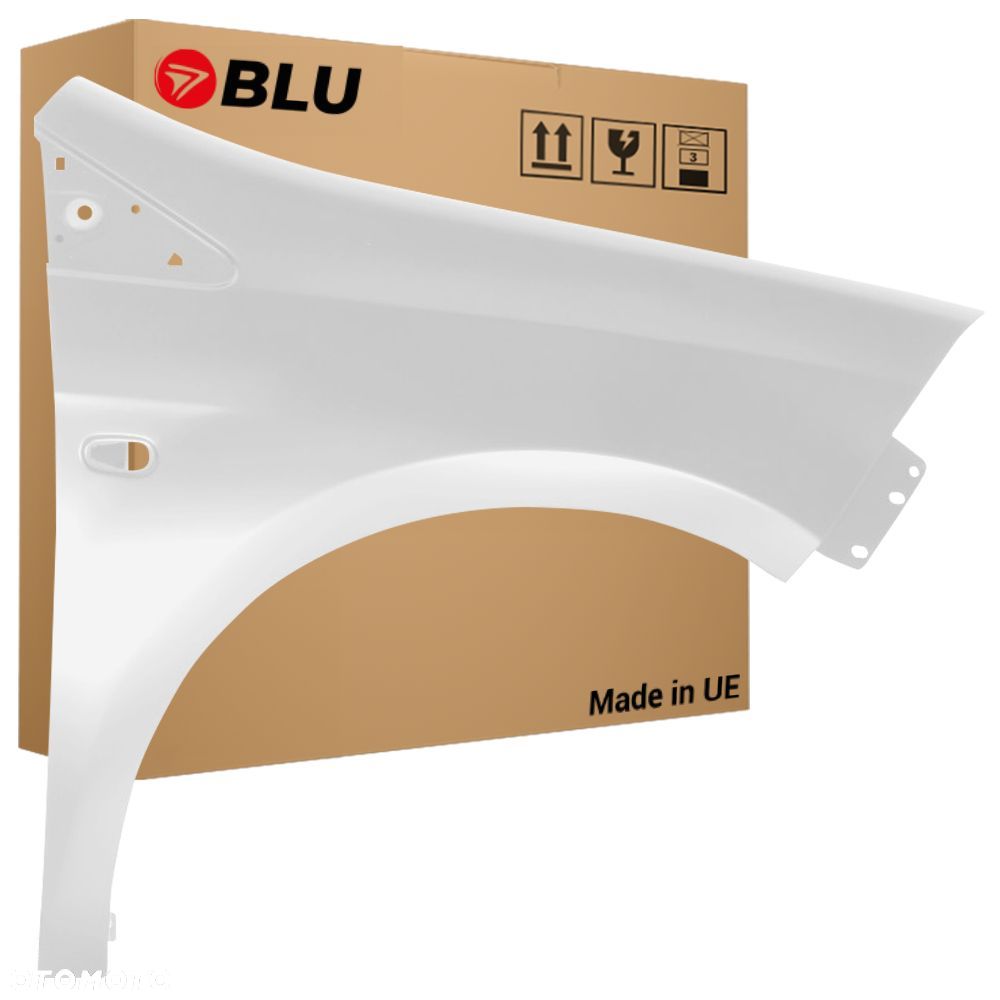 BLU Błotnik FIAT BRAVO II 2 296A Prawy Przód Biały WeißDivino - 1
