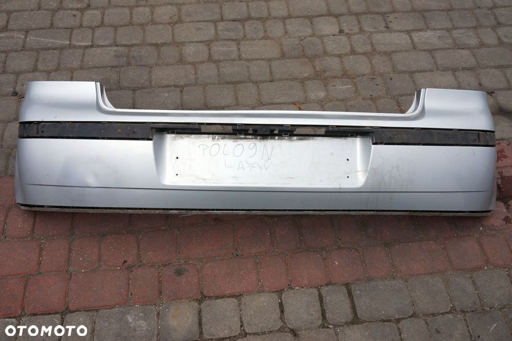 ZDERZAK TYLNY POLO IV 9N LIFT 5D HB LA7W  SREBRNY VOLKSWAGEN 2004-2009 - 1