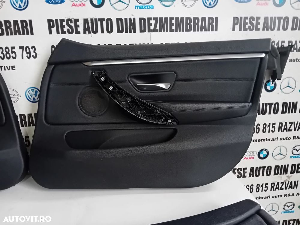 Tapiterie Fete Fata Usa Din Piele Cu Lumini Ambientale Bmw Seria 4 F36 Volan Stanga Fata Spate - 4