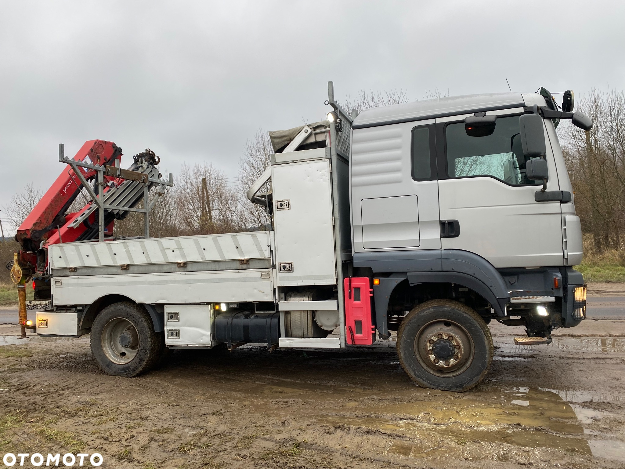 MAN TGM 15.290 4x4 Euro5 Energetyka HMF 1020 wciągarka podest osobowy - 19