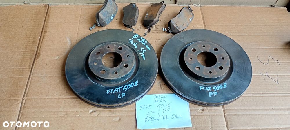 Tarcze hamulcowe klocki przód przednie Fiat 500E 282mm - 6