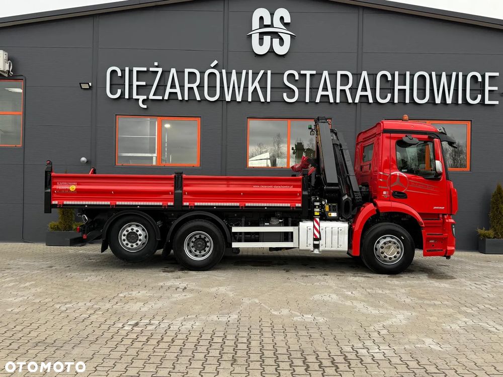 Mercedes-Benz AROCS 2532 // E6 // wywrotka 3-Stronna + PALFINGER PK 14001-EH // 6x2 6x4 HDS żuraw kran crane kiper kipper // Actros Antos - 18