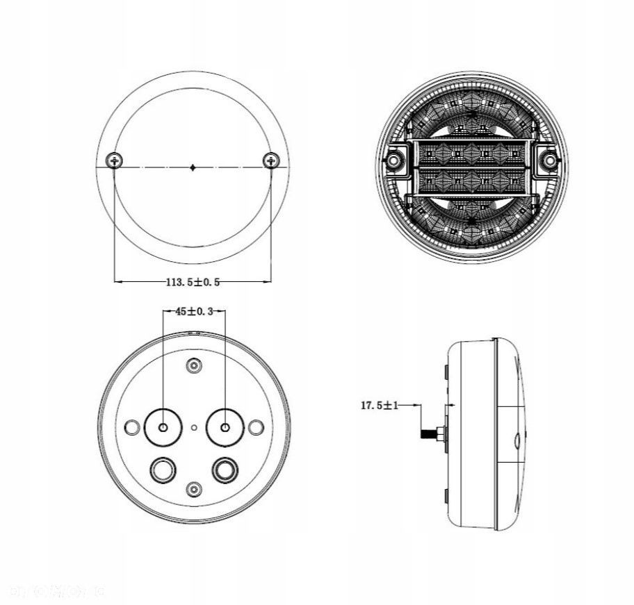 lampa cofania led - 2